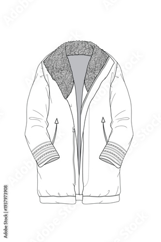 mens overcoat vector