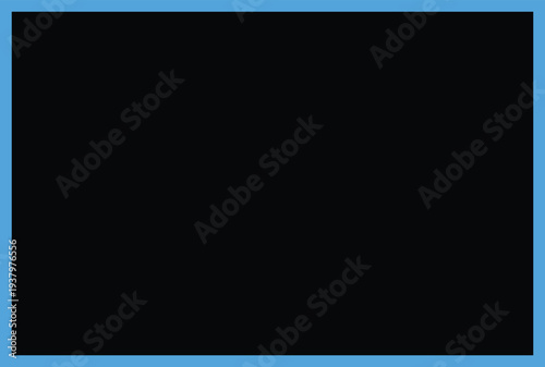 Blank photo frame with abstract fire flash and dark energy light on black background space