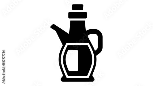 Glass Oil Dispenser Bottle with Handle, Controlled Pouring for Cooking Oil, Kitchenware and Culinary Preparation