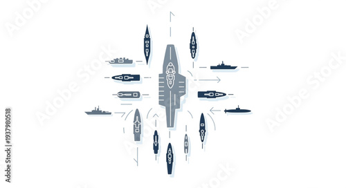 Fighter Jets in Formation Flying.