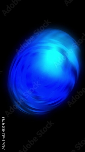 3d blue sphere in space