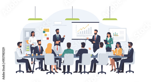 Business Team Meeting Office Discussion 8.