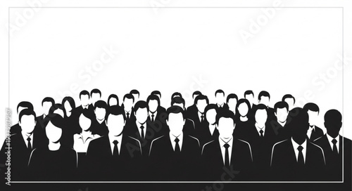 Group of Business People Standing Together.