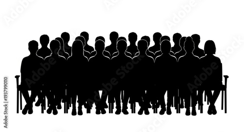 Group of People Sitting Together.