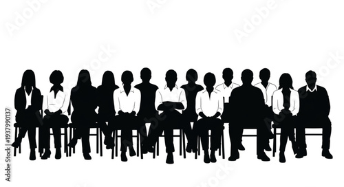 Group of People Sitting Together.