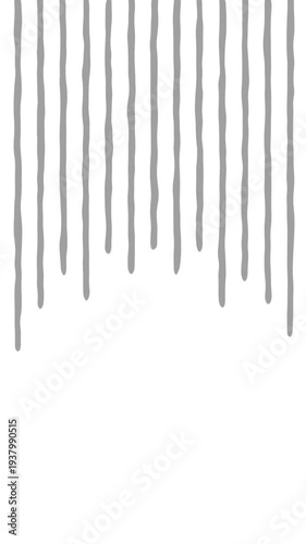 漫画風のネガティブな感情のグレーの効果線（縦長、白背景）
