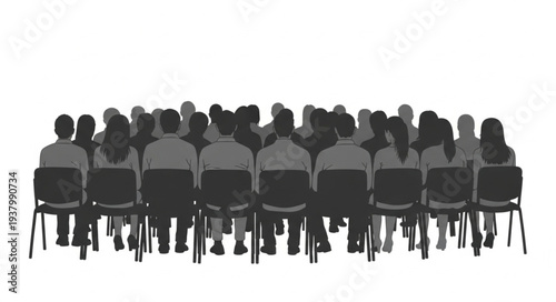 Group of People Sitting in Chairs.