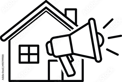 Real estate house icon