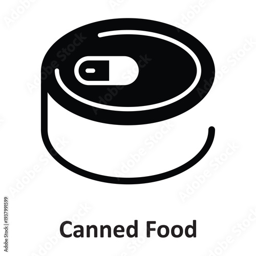 Canned Food Vector Icon which can easily modify or edit