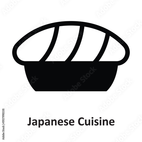 Japanese Cuisine Vector Icon which can easily modify or edit
