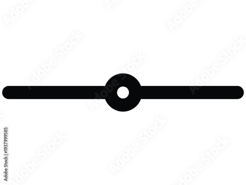Minimalist Horizontal Slider Settings Icon Vector