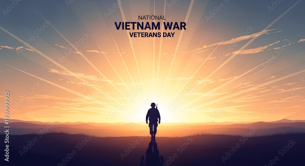 Fototapeta premium National Vietnam War Veterans Day for all veterans and their families