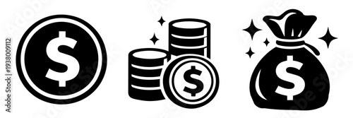 Money and Investment Icon Set
お金・投資・金融アイコンセット