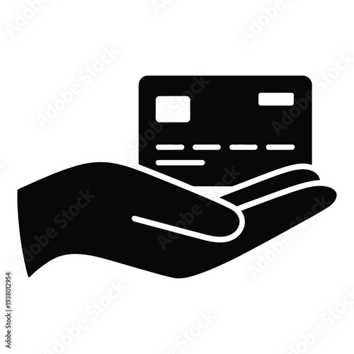 Hand Presenting a Credit Card for Secure Financial Transactions