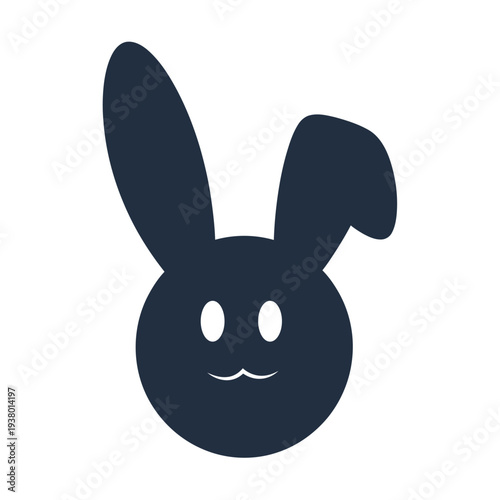 Easter sunday celebration with joyful easter bunny icon