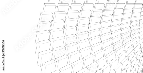 abstract geometric modular surface 3d