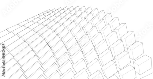 abstract geometric modular surface 3d