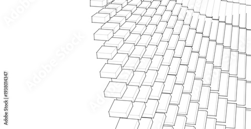 abstract geometric modular surface 3d