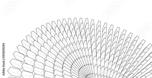 abstract geometric modular surface 3d