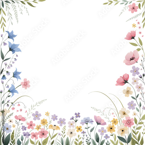 Gemini said

A romantic pink floral frame with abstract spring blossoms and butterflies creates a beautiful nature border for an artistic summer card vector illustration