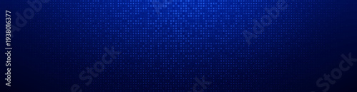 Digital blue bitmap texture with dither gradient effect. Vector realistic illustration of seamless pixel pattern for retro video game background, abstract geometric art, vintage computer graphics