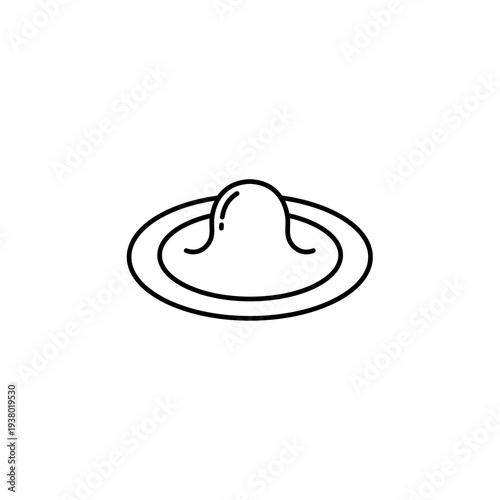 Condom outline icon symbol