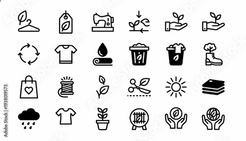 Eco-Friendly Fashion Icons: Sustainable Clothing and Recycling Symbols