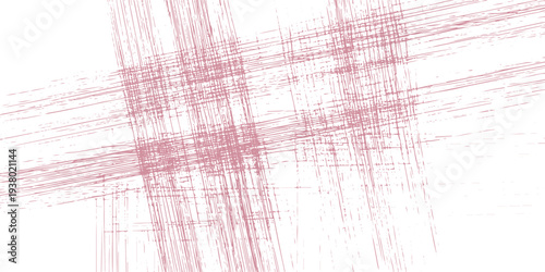 Pink distressed crosshatch texture on white background