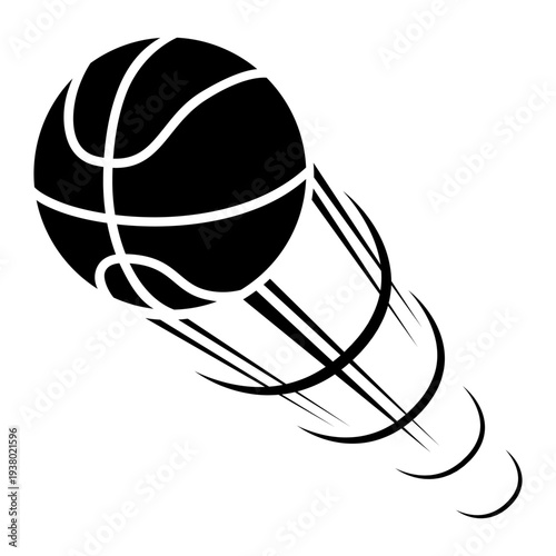 Basketball icon vector. Three pointer Illustration sign. Throwing the ball symbol or logo.