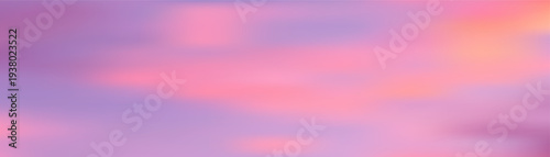 Beautiful gradient background blending purple, pink and orange hues creates dreamy sunset atmosphere with soft pastel colors and ethereal sky backdrop perfect for design projects.