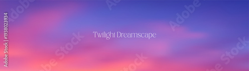 Evening sky gradient backdrop featuring delicate pastel clouds in pink purple and cream tones ideal for spring banners posters and aesthetic backgrounds