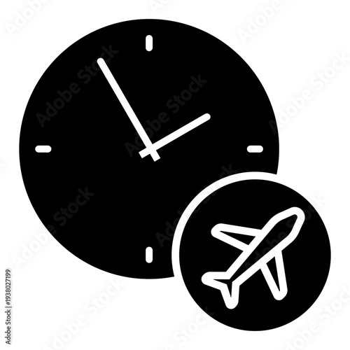 Departure date icon vector. Departure time Illustration sign. Flight schedule symbol or logo.
