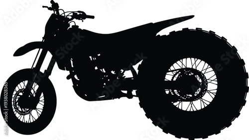  Dirt Bike Silhouette Pack for Extreme Sports Illustration