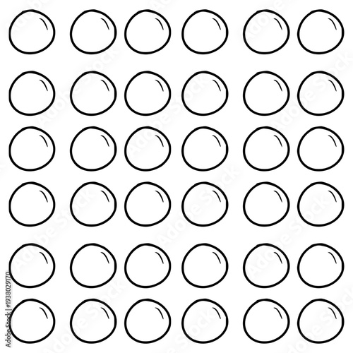 bubble pattern illustration hand drawn outline vector
