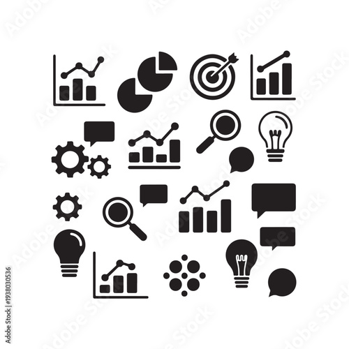 E Commerce and Digital Marketing Icon Collection