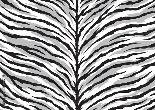 Mono Tiger skin background pattern design. Animal print vector illustration background. Wildlife fur skin design illustration for web, home decor, fashion, surface, graphic design