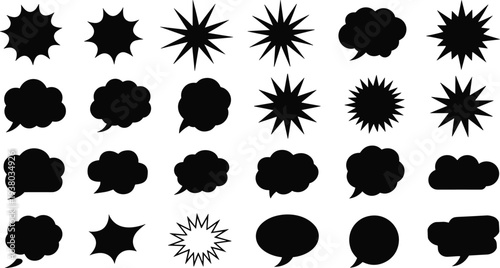 Black silhouette of Santa Claus in a flying sleigh pulled by a reindeer with gift boxes on white background (19 words)