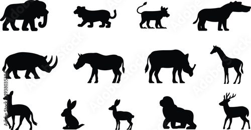 Black silhouettes of female singers with microphones performing on stage, elegant women vocalists isolated on white background vector art