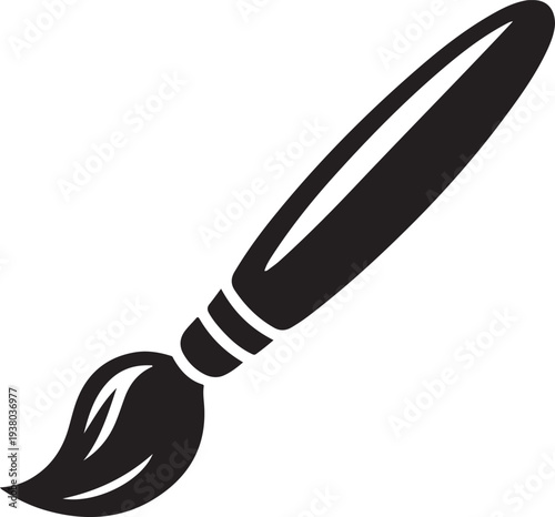 Classic paintbrush, paint brush flat icon for apps and websites