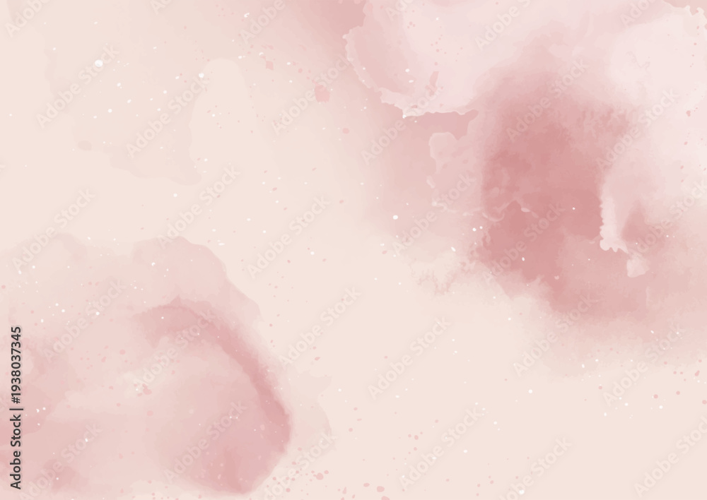 Fototapeta premium Elegant mimimal hand painted pink watercolour background design