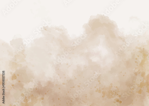Hand painted neutral coloured watercolour wash background