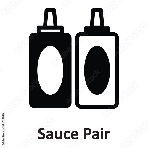 Sauce Pair Vector Icon which can easily modify or edit