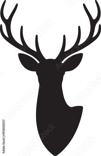 Deer head illustration vector