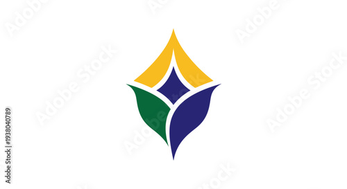 Colorful abstract logo design symbol.