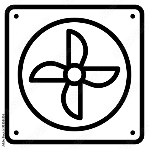 System fan icon vector illustration.