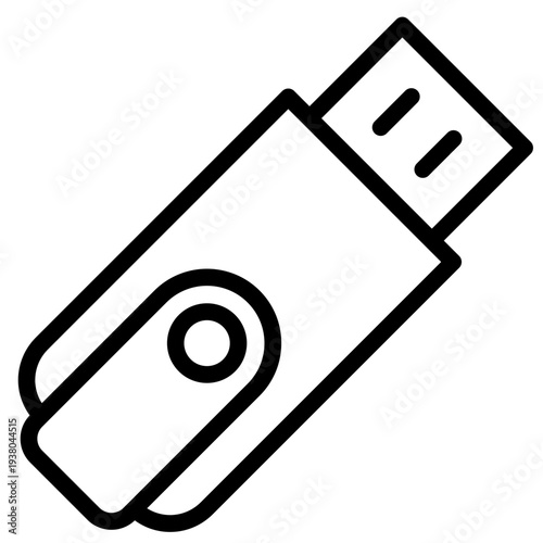 USB lash drive icon vector illustration.