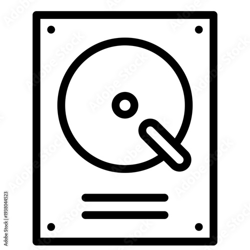hard drive icon vector illustration.