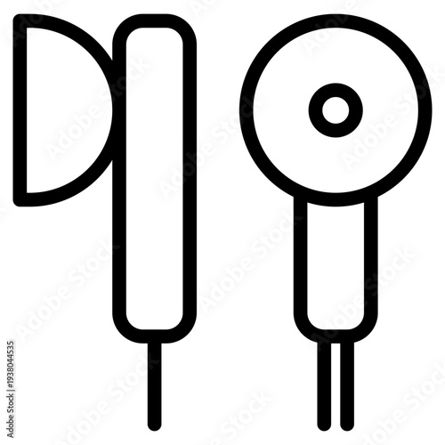 Headphones icon vector illustration.