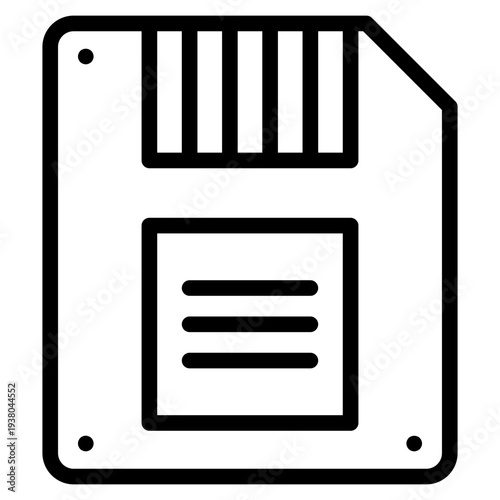 SD card icon vector illustration.