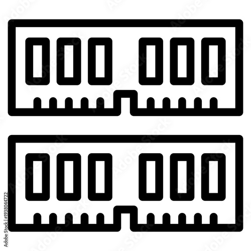 Ram icon vector illustration.